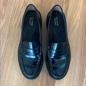 G.H. Bass & Co. Black Women’s Lugsole Loafers